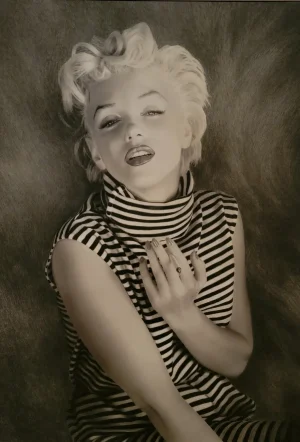 Mystery Behind The magic - Marilyn Monroe - artwork by Michael Hartman